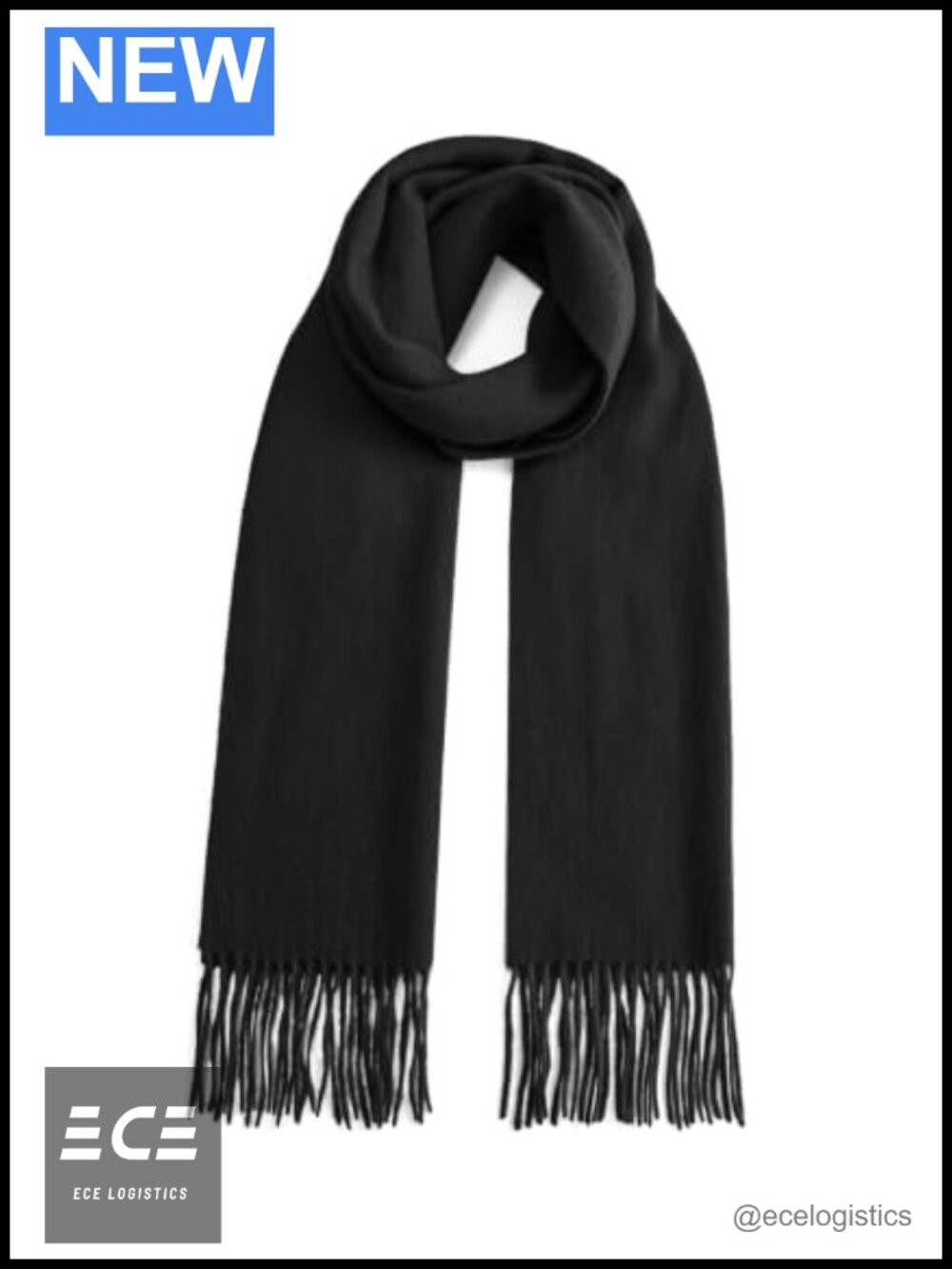Merino Wool Scarf Soft Warm Lightweight Winter Unisex